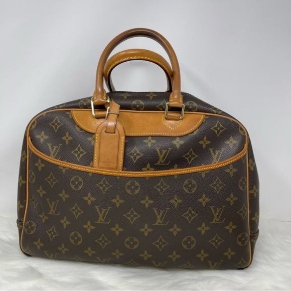 321 Pre Owned Authentic Louis Vuitton Monogram Deauville  Handbag VI0021 - Picture 1 of 9
